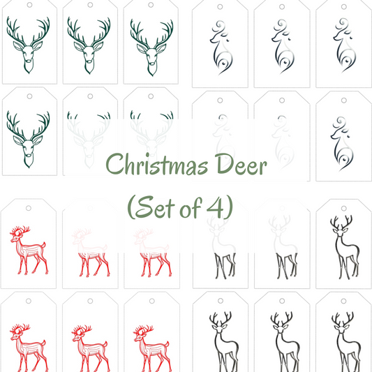 Christmas Deer (Set of 4)